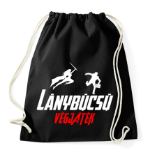 PRINTFASHION Lánybúcsú végjáték 2 - Sportzsák, Tornazsák - Fekete tornazsák