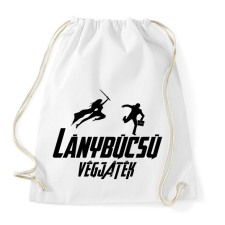 PRINTFASHION Lánybúcsú végjátek - Sportzsák, Tornazsák - Fehér tornazsák