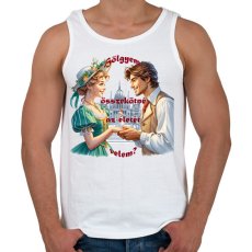 PRINTFASHION Lánykérés - Férfi atléta - Fehér