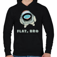 PRINTFASHION Lapos, Bro - Férfi kapucnis pulóver - Fekete férfi pulóver, kardigán