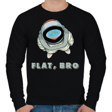 PRINTFASHION Lapos, Bro - Férfi pulóver - Fekete férfi pulóver, kardigán