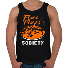 PRINTFASHION Lapos Mars elmélet - Férfi atléta - Fekete