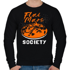 PRINTFASHION Lapos Mars elmélet - Férfi pulóver - Fekete férfi pulóver, kardigán