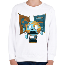 PRINTFASHION Laposföld hívő - Gyerek pulóver - Fehér gyerek pulóver, kardigán