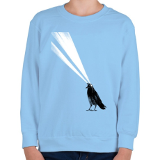 PRINTFASHION Laser crow - Gyerek pulóver - Világoskék