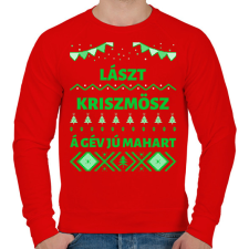 PRINTFASHION LAST CHRISTMAS 2 - Férfi pulóver - Piros férfi pulóver, kardigán