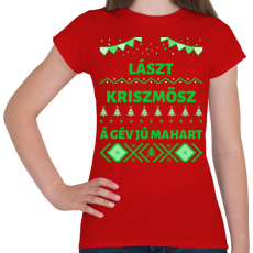 PRINTFASHION LAST CHRISTMAS 2 - Női póló - Piros