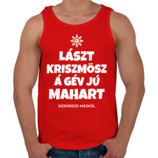 PRINTFASHION Last Christmas - Férfi atléta - Piros atléta, trikó