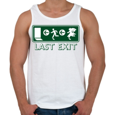 PRINTFASHION last-exit - Férfi atléta - Fehér atléta, trikó
