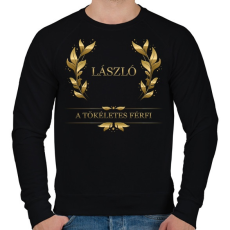 PRINTFASHION László - Férfi pulóver - Fekete