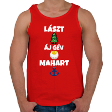 PRINTFASHION LÁSZT KRISZMÖSZ - Férfi atléta - Piros