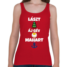 PRINTFASHION LÁSZT KRISZMÖSZ - Női atléta - Cseresznyepiros