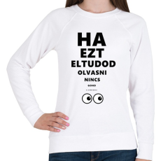 PRINTFASHION LÁTÁS TESZT - Női pulóver - Fehér