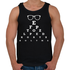 PRINTFASHION Látásvizsgáló - Férfi atléta - Fekete