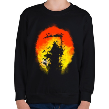 PRINTFASHION Látogatás - Gyerek pulóver - Fekete gyerek pulóver, kardigán