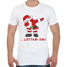 PRINTFASHION ... láttam ám! - Mikulás dabbing - Férfi póló - Fehér férfi póló