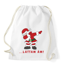 PRINTFASHION ... láttam ám! - Mikulás dabbing - Sportzsák, Tornazsák - Fehér tornazsák
