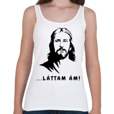 PRINTFASHION ... láttam ám! - Vicces Jézus feliratos minta - Női atléta - Fehér