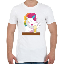 PRINTFASHION Laza este - Férfi póló - Fehér férfi póló