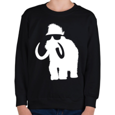 PRINTFASHION Laza mammut - Gyerek pulóver - Fekete