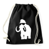 PRINTFASHION Laza mammut - Sportzsák, Tornazsák - Fekete