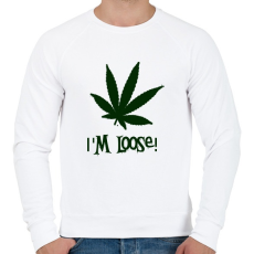 PRINTFASHION laza vagyok - Férfi pulóver - Fehér