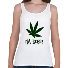 PRINTFASHION laza vagyok - Női atléta - Fehér női trikó