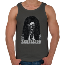PRINTFASHION Lázadó - Férfi atléta - Sötétszürke atléta, trikó