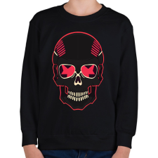 PRINTFASHION Lázadó koponya - Gyerek pulóver - Fekete gyerek pulóver, kardigán