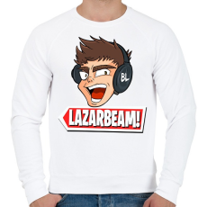 PRINTFASHION lazarbeam - Férfi pulóver - Fehér