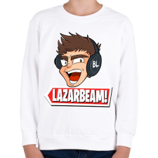 PRINTFASHION lazarbeam - Gyerek pulóver - Fehér gyerek póló