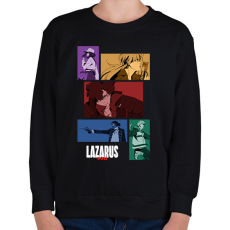 PRINTFASHION Lazarus anime - Gyerek pulóver - Fekete