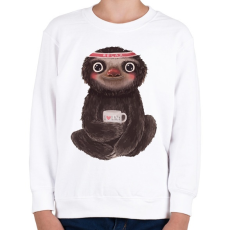 PRINTFASHION Lazy - Gyerek pulóver - Fehér