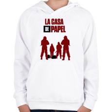 PRINTFASHION LCDP - Gyerek kapucnis pulóver - Fehér