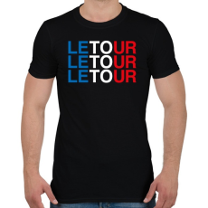 PRINTFASHION Le Tour - Férfi póló - Fekete