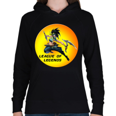 PRINTFASHION League of Legends Akali - Női kapucnis pulóver - Fekete