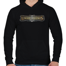 PRINTFASHION League of Legends - Férfi kapucnis pulóver - Fekete