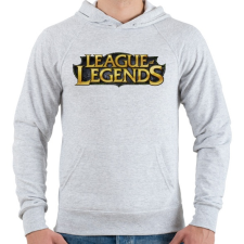 PRINTFASHION League of Legends - Férfi kapucnis pulóver - Sport szürke férfi pulóver, kardigán