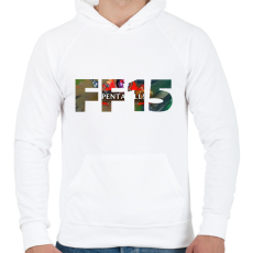 PRINTFASHION League of Legends - FF15 - Férfi kapucnis pulóver - Fehér