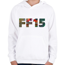 PRINTFASHION League of Legends - FF15 - Gyerek kapucnis pulóver - Fehér