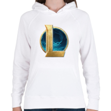 PRINTFASHION League of legends - Női kapucnis pulóver - Fehér női pulóver, kardigán