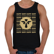 PRINTFASHION League of Legends - SUPP DIFF - Férfi atléta - Fekete atléta, trikó