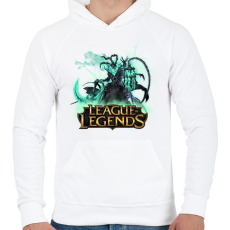 PRINTFASHION league of legends Thresh - Férfi kapucnis pulóver - Fehér