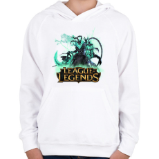 PRINTFASHION league of legends Thresh - Gyerek kapucnis pulóver - Fehér
