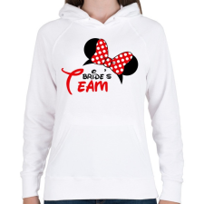 PRINTFASHION Leánybúcsú - Bride's Team - Női kapucnis pulóver - Fehér női pulóver, kardigán