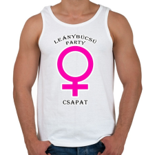 PRINTFASHION Leánybúcsú PCS - Férfi atléta - Fehér atléta, trikó