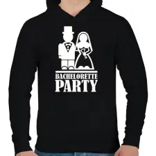 PRINTFASHION Leánybúcsú time - Férfi kapucnis pulóver - Fekete férfi pulóver, kardigán