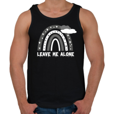 PRINTFASHION Leave me alone - Férfi atléta - Fekete atléta, trikó