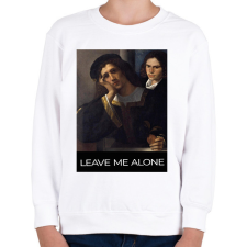 PRINTFASHION Leave me alone - Gyerek pulóver - Fehér gyerek pulóver, kardigán