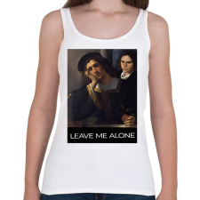 PRINTFASHION Leave me alone - Női atléta - Fehér női trikó